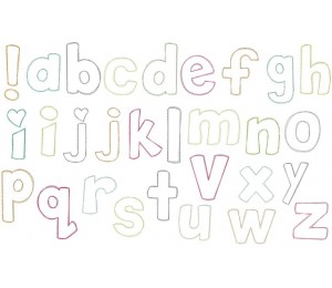 Stickserie - Kids Doodle Alpha Schriftart